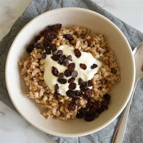 Healthy Pearl Barley Porridge Easy Breakfast Hint Of Healthy