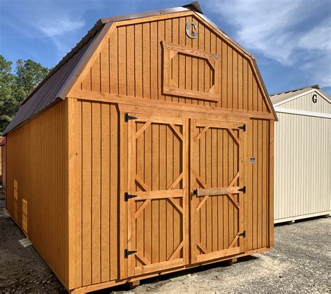 Shed With Garage Door For Sale 10x20 Lofted Barn Ravenel Buildings