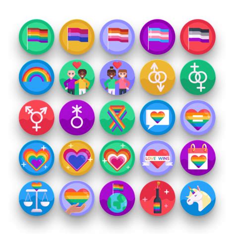 50 pride lgbt icons dighital icons premium icon sets for all your designs