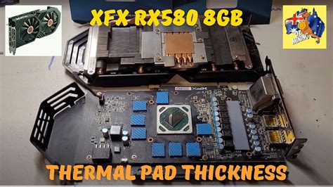 XFX RX580 8GB Thermal Pad Replacement What Thickness Temps Down
