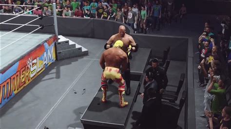 Kane Tombstone Piledriver S Hulk Hogan Through A Table Wwe 2k23 Youtube