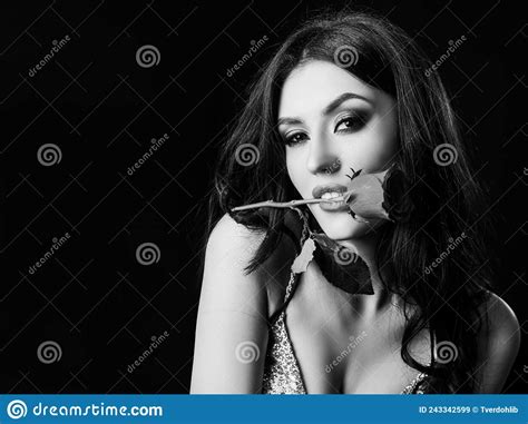Woman Face Portrait Of Sensual Young Female Model Stock Image Image Of Female Face 243342599