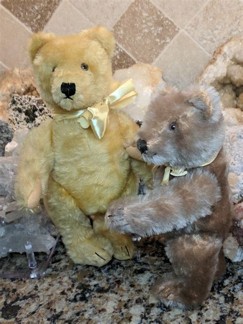 1950s 1960s Gold And Caramel Vintage Steiff Original Teddy Bears Teddy