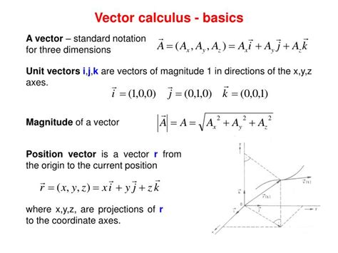 Ppt Lecture 1 Introduction Vector Calculus Functions Of More