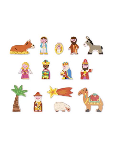 Janod The Nativity Scene Wooden Play Set At John Lewis And Partners