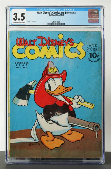 walt disney comics and stories 3 december 1940 cgc graded 3 5 auction details
