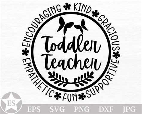 Toddler Teacher Svg Daycare Teacher Svg Early Childhood Etsy Canada