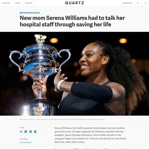 New Mom Serena Williams Had To Talk Her Hospital Staff Through Saving Her Life — Are Na