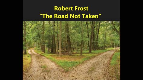 The Road Not Taken Introduction