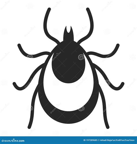 Tick Insect Vector Icon Stock Vector Illustration Of Beetle 197289685