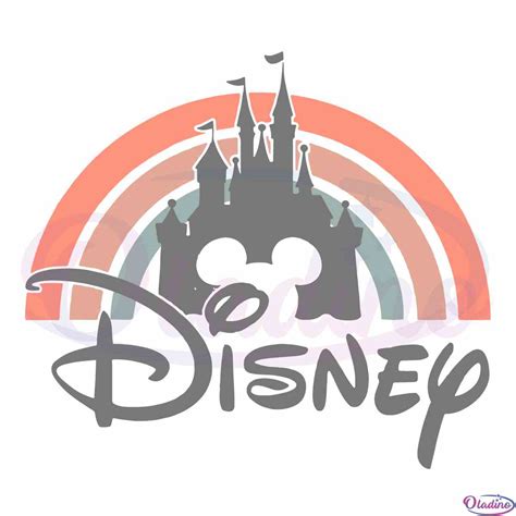 Disney Rainbow Castle Svg Best Graphic Designs Cutting Files Oladino
