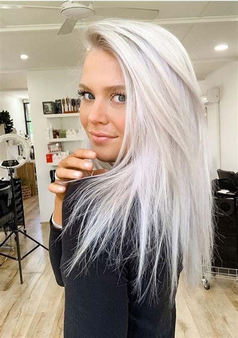 Adorable Platinum Blonde Hair Color Shades For 2020 Blonde Hair Colour
