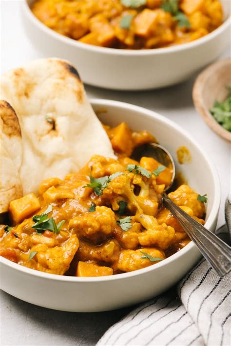 Cauliflower Curry With Sweet Potatoes Our Salty Kitchen