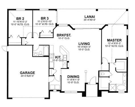 House Plan 66821 Ranch Style With 1700 Sq Ft 3 Bed 2 Bath