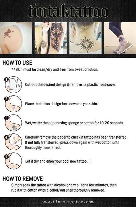 How To Apply Temporary Sticker Tattoo Tintak Tattoo