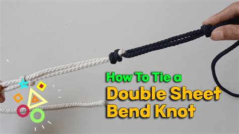 How To Tie Two Ropes Together The Double Sheet Bend Knot Youtube