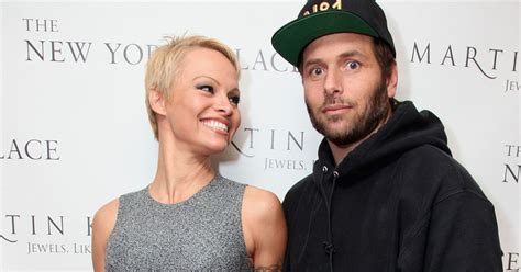 In the black and white image, the. Pamela Anderson Divorces Husband Rick Salomon... Six ...