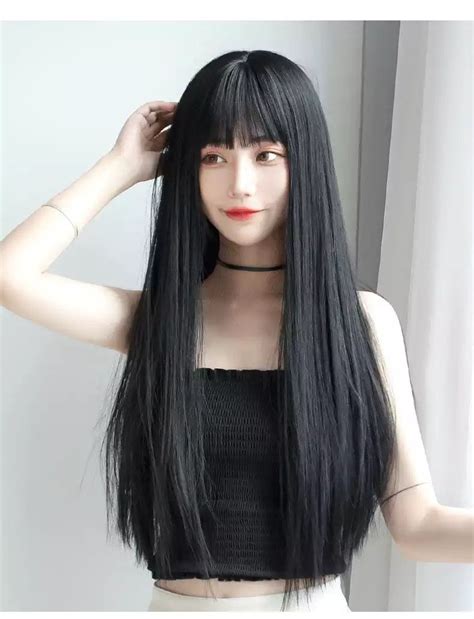 Long Straight Black Hair Long Hair With Bangs Very Long Hair Long