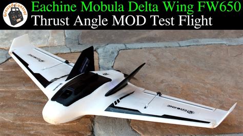 Motor Thrust Angle Mod Test Flight Eachine Mobula Delta Race Wing