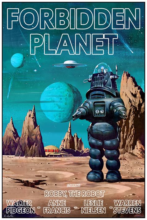 Forbidden Planet Poster By Robert Bertie