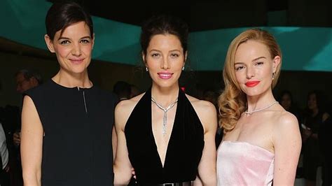 Jessica Biel Katie Holmes And Kate Bosworth Go Glam At Tiffany And Co