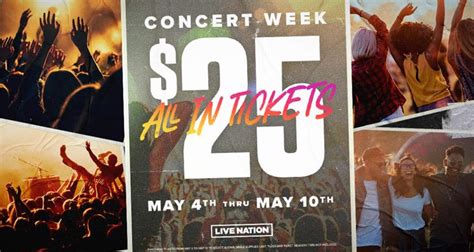 Live Nations Concert Week Is Here All In Concert Tickets For 25