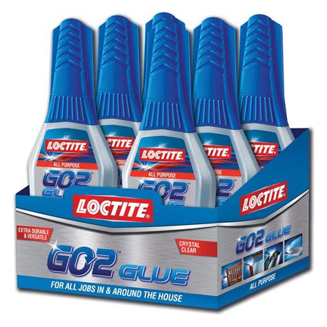 Loctite Go2 All Purpose 35 Fl Oz Glue 6 Pack 1624412 The Home Depot