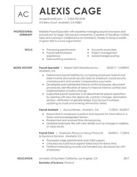 Customize Any Of These Free Professional Resume Examples