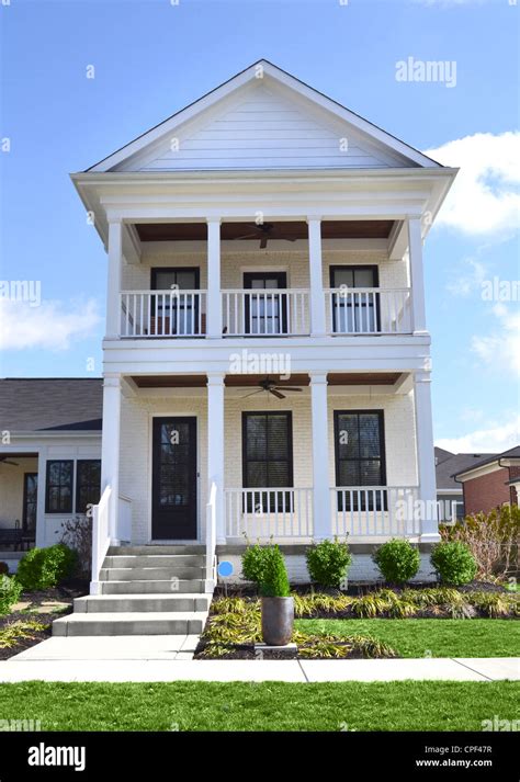 Beautiful Suburban Dream Home Stock Photo Alamy