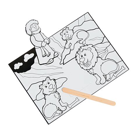 Color Your Own Daniel And The Lions Den Craft Kit Coloring