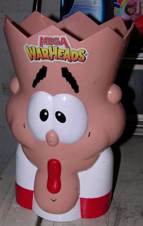 Mega Warheads Wally Warhead Plastic Head Candy Container Advertising
