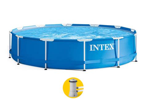 Intex Metal Frame Pool 366 X 76 Cm Met Filterpomp Tuinmeubel Webwinkel