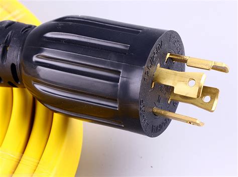 30amp 4 Prong Locking Generator Distribution Cord Custom Length L14 30