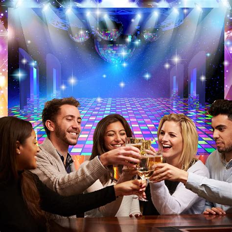Buy Csfoto 8x6ft Disco Party Backdrop Dance Party Backdrop Concert