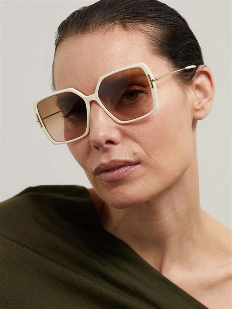 tom ford eyewear joanna oversized square frame acetate sunglasses net a porter
