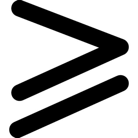 Greater than or equal to. symbols.com. Symbol For More Tha