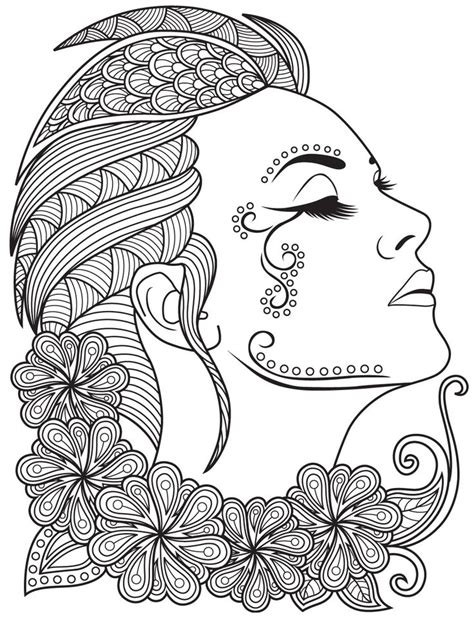 Women Faces To Color Colorish Free Coloring App For Adults By Goodsofttech Mandala Design