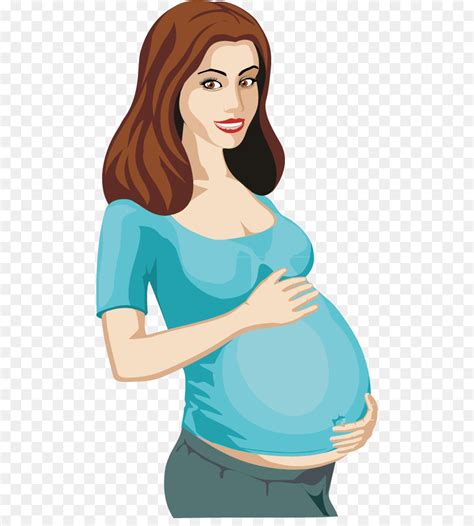 Vector Art Pregnant Woman Clipart Drawing Gg