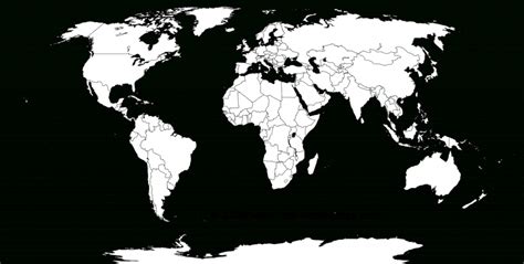 Political White World Map B6a Outline Images At Blank Ap Kids Blank