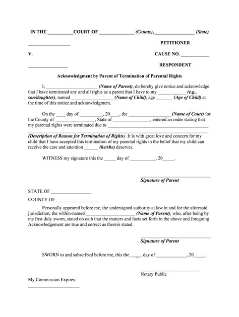 Parent Rights Fill And Sign Printable Template Online US Legal Forms