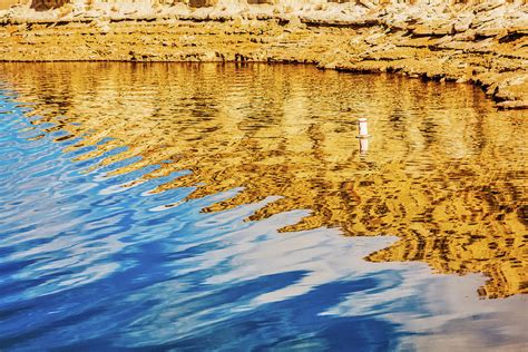 Abstract Water Reflections At Flaming Gorge Reservoir Photograph By