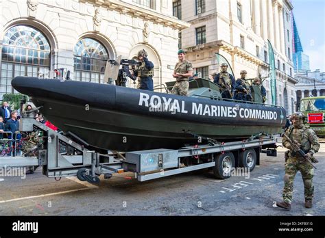 Royal Marines Reserve City Of London Float At The Lord Mayors Show