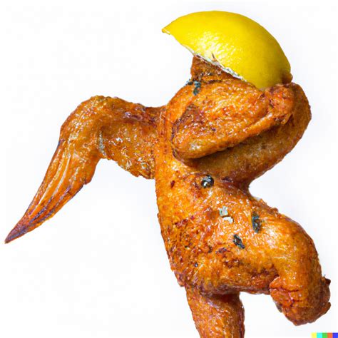 Daniel × Dall·e A Bodybuilder Chicken With A Deep Fried Lemon Pepper