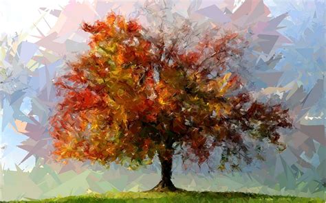 O Picatura De Toamna Tree Wallpaper Art Autumn Wallpaper Tree Art