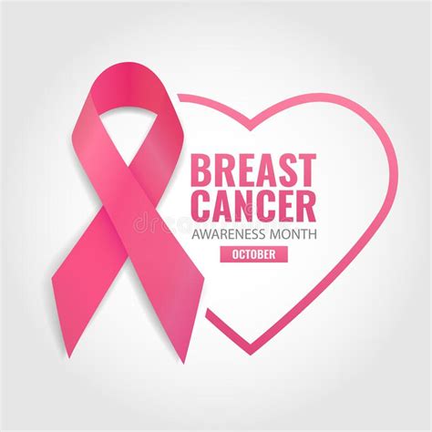 Breast Cancer Awareness Month Stock Vector Illustration Of Support