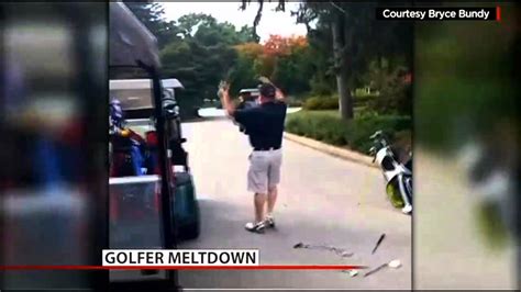 Golfer Throws Tantrum At Philadelphia Golf Club Tosses Golf Clubs Into Pond Youtube