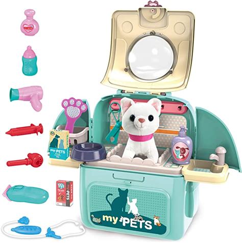 Ts2u Cat Vet Toys For Kidsdoctor Role Play Set Educate Girl Take