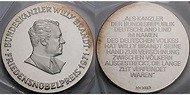 Deutschland 50,29g fein50mm Ø Medaille Bundeskanzler Willy Brandt ...
