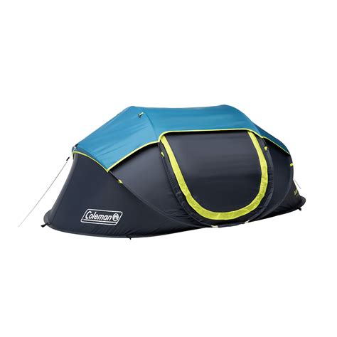 Coleman Pop Up 2 Person Camp Tent With Dark Room Technology