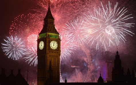 New Years Eve Fireworks Over London